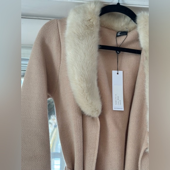 Light pink fur cardigan/coat - Picture 2 of 7